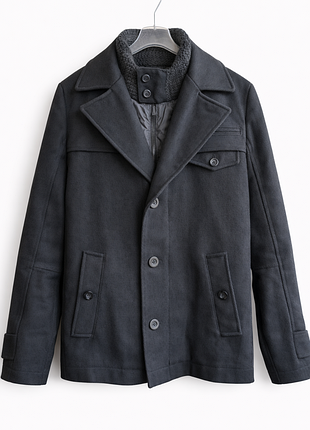 Мужское полупальто бушлат hugo boss orange ofanta / eu 50 (l)