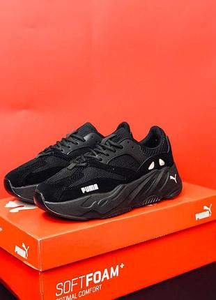 Женские кроссовки puma черные замшевые спортивные стильные легкие кроссовки женьше пума замшевые летние кроссовки пума