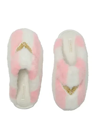 Жіночі домашні капці оригінал victoria's secret luxe plush closed-toe slippers