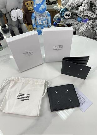 💰sale💰 кошелек maison margiela four stitches black wallet