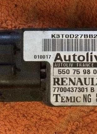 Бу датчик удара renault megane scenic 1, 7700437301, 550759800
