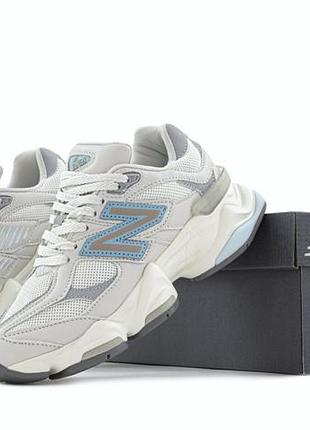 Женские кроссовки new balance 9060 raincloud quarry blue