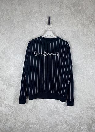 Чоловічий світшот karl kani mens originals pinstripe sweatshirt в хорошому стані, оригінал s-m