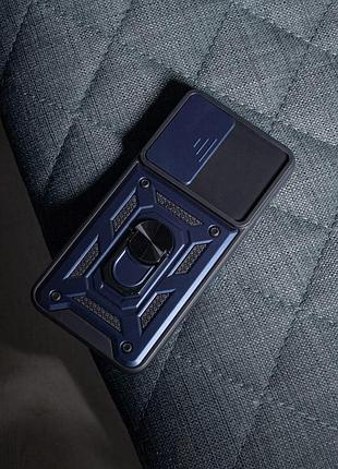 Ударопрочный чехол camshield army ring для samsung galaxy a53 5g синий / navy