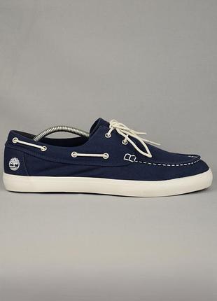Timberland union wharf 2-eye boat canvas мокасины топсайдеры лоферы мужские текстильные синие 43-44 р/28.5 lacoste polo ralph lauren tauren tass vans sebago