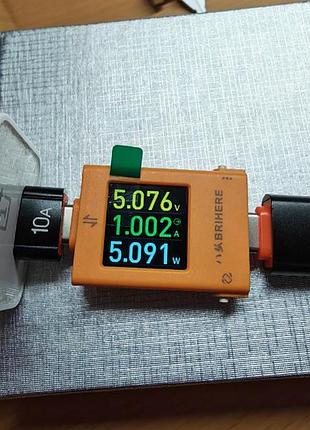 Многофункциональный тестер brihere b10 digital display pd qc (50v 12a 600w max)