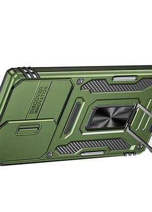 Ударостійкий чохол camshield army ring для samsung galaxy s25 ultra оливковий / army green
