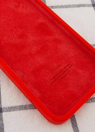 Чехол silicone case square full camera protective (aa) для apple iphone 11 pro max (6.5") красный / red 3