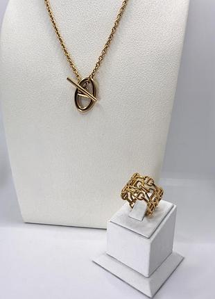 Кольє підвіска позолота 18k 4