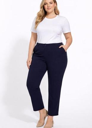 Классические темно-синие брюки marks &amp; spencer (m&amp;s) - размер usk 22 / eur 50