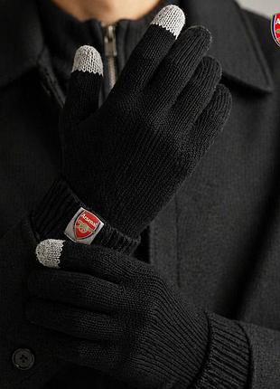 Чорні сенсорні оригінальні рукавиці arsenal