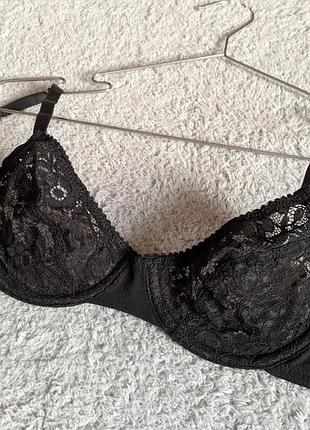 Бюстгартер женский mark &amp; spencer коттоновый с кружевными чашками