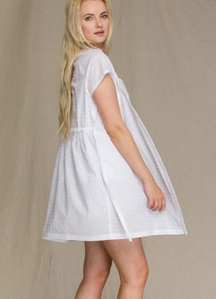 Халат жіночий key lgd 130 a21 білий 100% бавовна s/m і l/xl