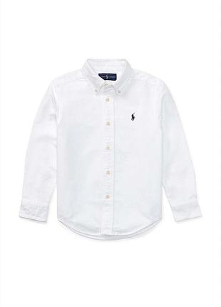 Біла бавовняна сорочка на хлопчика 3,4,5 років polo ralph lauren