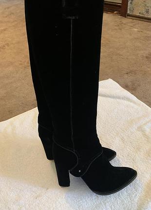 Сопогі givenchy оригінал ,чорні ,замшеві ,37.5 розмір 24 см по у стільці без дефектів