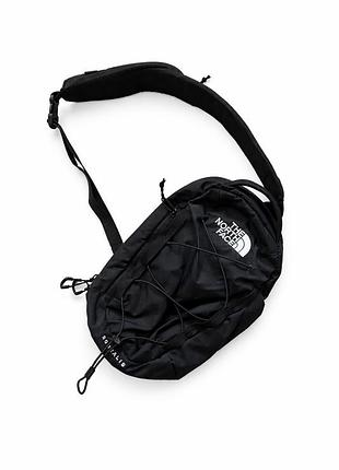 North face borealis sling bag tnf black compact shoulder bag unisex сумка чоловіча мужская жіноча женская унісекс унисекс