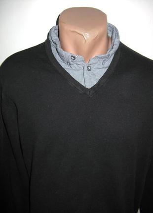 Чоловічий пуловер з сорочкою обманкою george розмір l4 фото