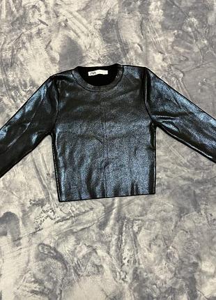 Топ zara з довгим рукавом