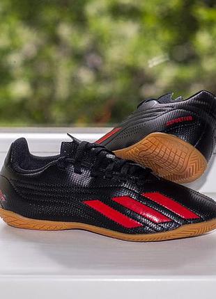 Футзалки, кросівки adidas deportivo ii junior hp2517 black/red 34 р. оригінал