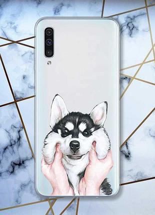 Прозорий чохол на samsung galaxy a50 (2019) a505 мордочка принт 121