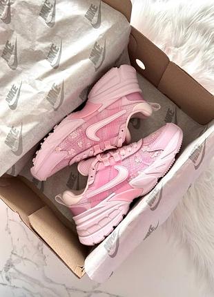 Nike v2k runtekk pink flowers