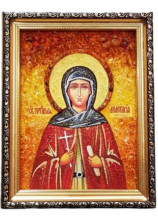 Ікона з бурштину анастасія патрикія (картини та ікони з бурштину)