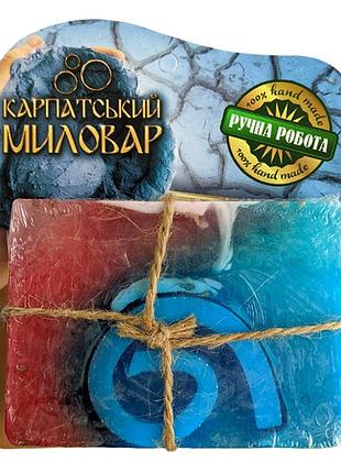 Мыло ручной работы карпатский мыловар голубая глина 100г (карпатское мыло ручной работы)