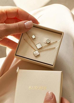Набір прикрас burker flora gold white set