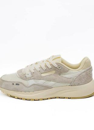 Мужские кроссовки reebok classic leather beige / smb+ 🔗