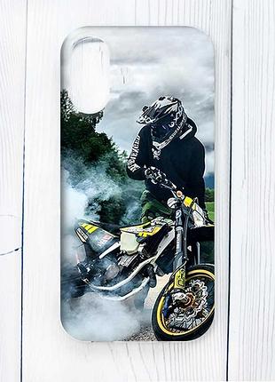 Чехол на iphone 16 мото драйв (принт 68)