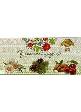 Набор мыла 3 в 1 украинские традиции: вишня и миндаль, смереково, ромашка