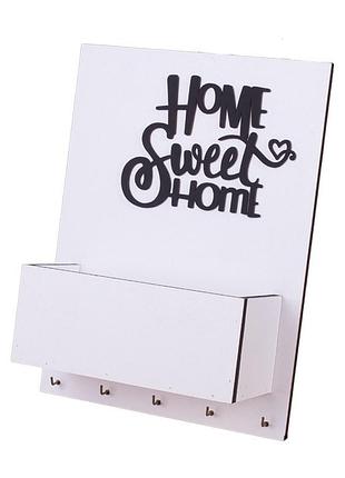 Ключница деревянная home sweet home klus-0006 (деревянные ключницы)