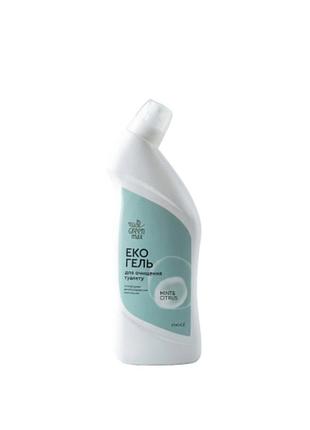 Эко гель для очистки туалета mint &amp; citrus greenmax