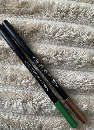 Олівець для очей подвійний double satin eye pencil water resistant