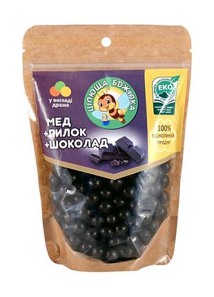 Натуральные медовые конфеты драже "целебная пчелка" с шоколадом