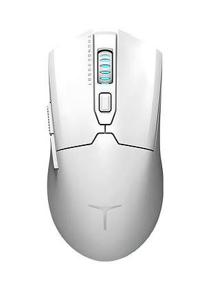 Мышь игровая thunderobot ml602 с комбинированным подключением, аккумулятором, 26000 dpi, белая