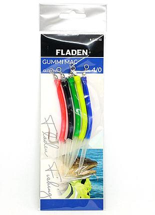 Морской монтаж fladen gummi mac 5p assorted glowing 4/0 (17-821-40)