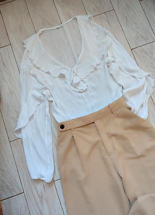Невесомая блуза от zara, по бирке л
