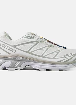 Salomon xt-6 white lunar rock