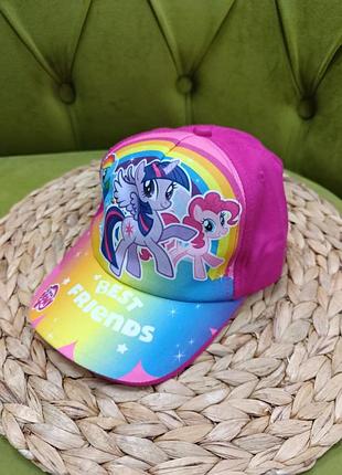 Кепка для детей в яркой раскраске my little pony 3-6 лет