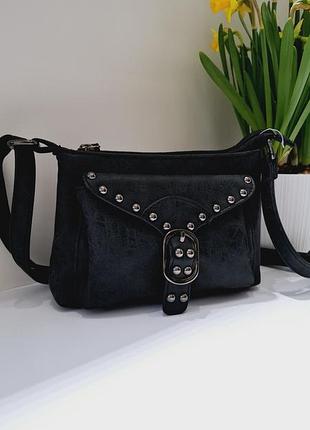 Сумочка crossbody графитного цвета