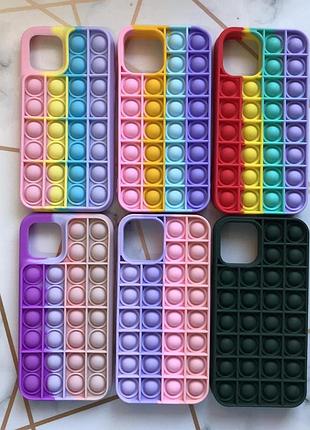 Силіконовий чохол поп іт антистрес поп-іт pop it для iphone 12 pro max попит