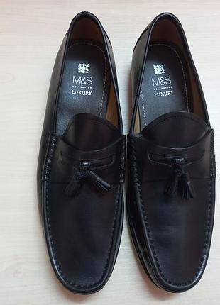 Туфли-лоферы весна-осень кожа муж.44-43р.m&s индии