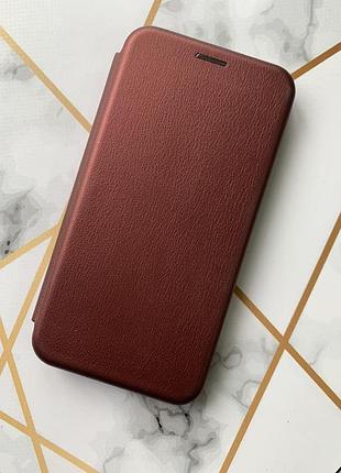 Чохол-книжка на xiaomi redmi 7 бордовий