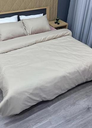 Комплект постельного белья decorator softy duo rose smoke - rainy day. цвет тауп с пудровым евро, 240, 200