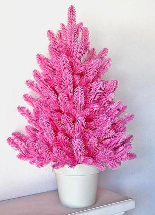 Искусственная розовая елка литая elegant marshmallow pink, 70 см
