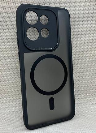 Чехол motorola edge 50 neo противоударный bq magsafe матовый черный