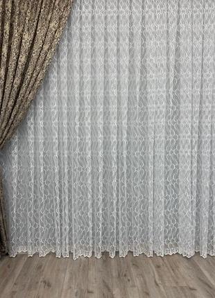 Тюль з фатину, туреччина, білий
