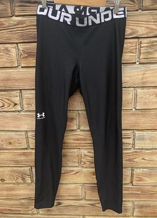Женские черные спортивные лосины under armour 48/50 размер