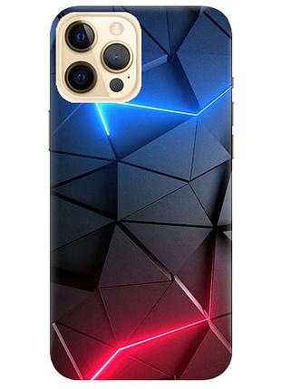 Чохол на iphone 12 pro max дизайн рельєфний фон принт 36